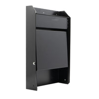Wall-Mounted Aluminum Workstation Storage Cabinet with Flip-Out Work Area and Paper Towel Holder