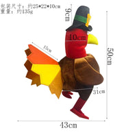 Turkey Child Costume Hat for Halloween Thanksgiving - Plush Rooster Hat