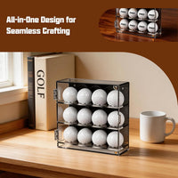 Acrylic Golf Ball Display Case, Dustproof, for Baseball and Softball, Made in Dongguan, China