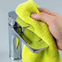 Large Microfibre Cloths and Cleaning Cloths Pack of 3, 38cm Microfibre Cloth for Kitchen and Glass, High Absorbency and Low-Lint Soft Texture