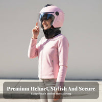 Motorcycle Half Helmet Four-Season Half Face Helmet Lightweight Design for Commuters, Moped Motorcyclist S, Daily Commuting, Weekend Cruising, Outdoor
