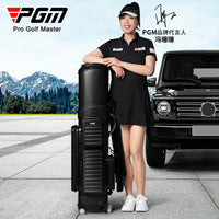 PGM Hard Shell Golf Bag with Wheels, Telescoping, Airline Approved with TSA Lock