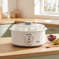 Electric Yogurt Maker Homemade Yogurt Maker with Glass Jars Appliance Healthy Single-Touch for Beginners, Kitchen, Countertop