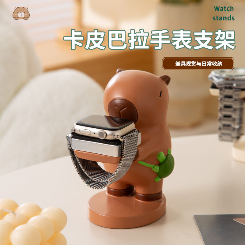 Capybara Watch Stand Resin Charging Holder for Smartwatches
