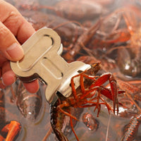 2 Pieces Crayfish Cleaning Tool Set Easy to Use Seafood Cleaning Tongs and Brush