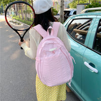 Lightweight Backpack with Side Pockets Water-Repellent Casual Backpack Multi-Pocket Daypack for Commuters, Students, Commuting, School, Travel