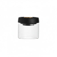 Single-Press Operation Coffee Bean Storage Jar Wide Mouth Vacuum Sealed Canister Easy to Clean Airtight Glass Container Multi-Purpose for Tea Drinkers, Kitchen, Pantry