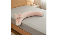 Long Animal Soft Pillow Super Soft Animal Character Body Soft Bolster Filling Large Hugging Stuffed Animal for Women, Side Sleepers, Sofa, Office