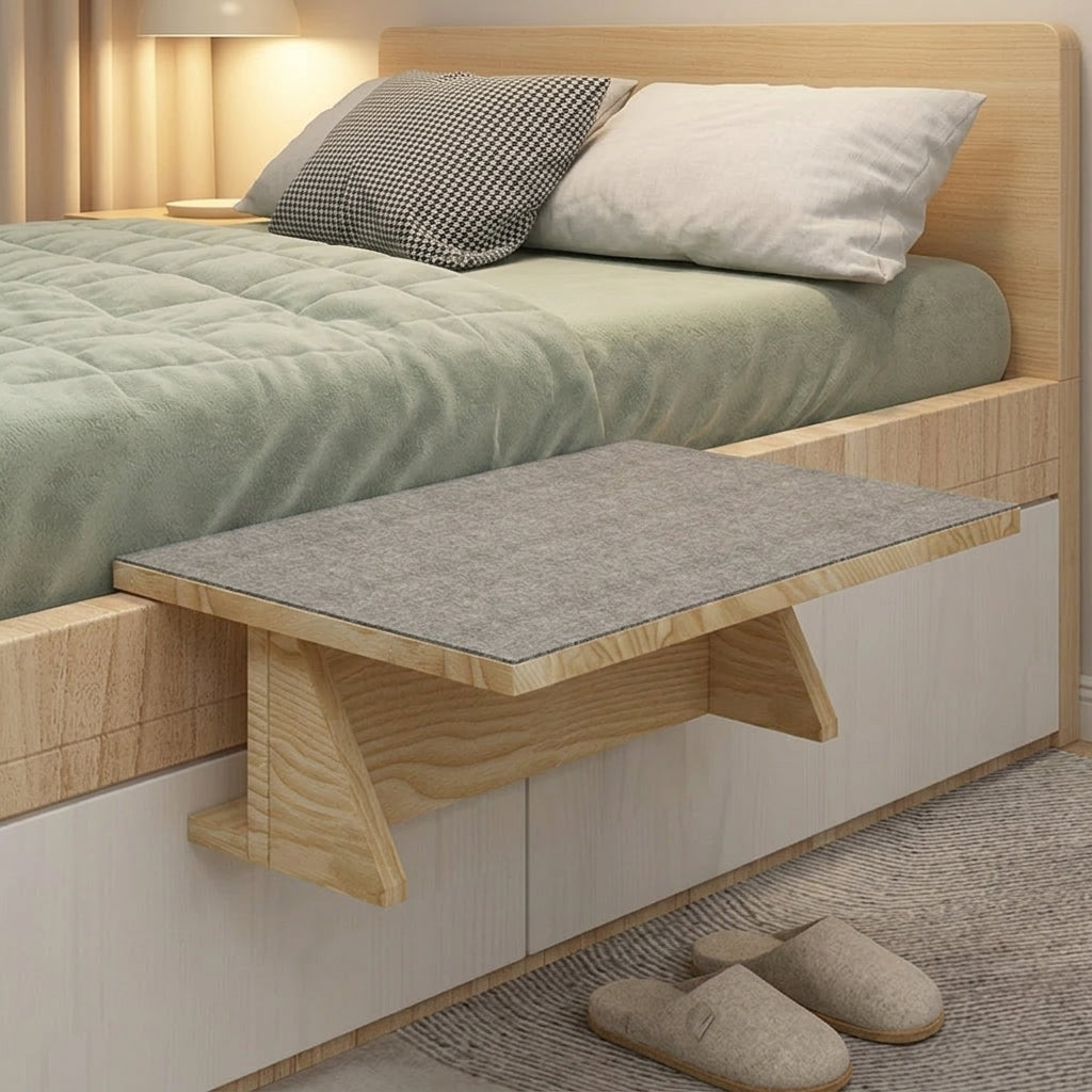 Wooden Cat Bed and Cat Hammock for Window Sill, Woven Mat Wood Cat Perch, Japanese Style Window Cat Perch, Modern Indoor Furniture for Balcony