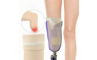 Daily Wear Gel Sock with Sleeve Anti-Slip Prosthetic Gel Sock Cushioned Prosthetic Liner Elastic for Amputees, Walking