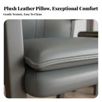 Upholstered Mahjong Chair Leather-Like Finish Household Furniture for Adults