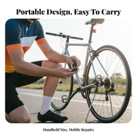 Aluminum Alloy Shell Tubeless Tire Plug Kit Portable Tubeless Tire Repair Kit Compact for Cyclists, Mountain Bikers, Trail Riding, Outdoor