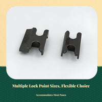 Aluminum alloy security breaksecurelock point, T-nail handle, door opening hardware attachment, protected fixing