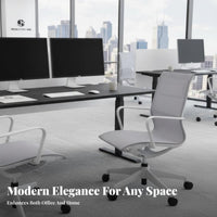 Ergonomic rotating Chair Height Adjustable Ergonomic Mesh Task Chair Thick padding Breathable spinerest for Students, Bedroom