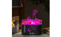 Quiet Operation Crystal Mineral Lamp Humidifier 2-in-1 Design Mineral Rock Aroma Dispenser Adjustable Brightness Colorful LED Mist Generator Auto Shut-Deactivate for Children, Bedroom, Desk, Office, Nursery