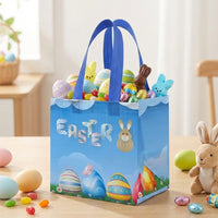 Large Non-Woven Party Bag Sturdy Cartoon Holiday Gift Bag Tear-Resistant for Families, Parents, School Events, Shopping