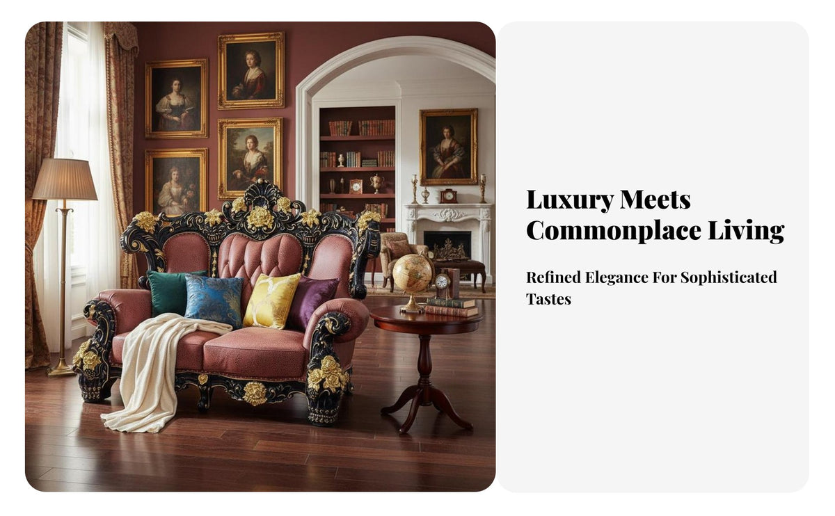 3 Pieces Ornate Carved Frame Couch set European Design Living Room Furniture Luxurious design Sofa Set for Homeowners, Villa, estate, Hotel Lobby