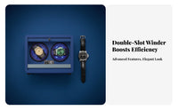 Automatic Watch Winder Accessible-Lid Auto-Stop Mechanical Watch Winder Timepiece Accessory Multiple Rotation Modes Quiet Engine