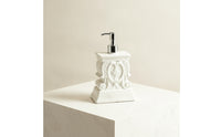 Vintage-Style Soap Dispenser | Embossed, Refill Bottle with Pump, for washroom