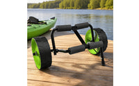 Foldable Kayak Cart Portable Kayak Cart with Strap Long-Lasting Dolly with Kickstand Stable for Paddlers, Shoreline