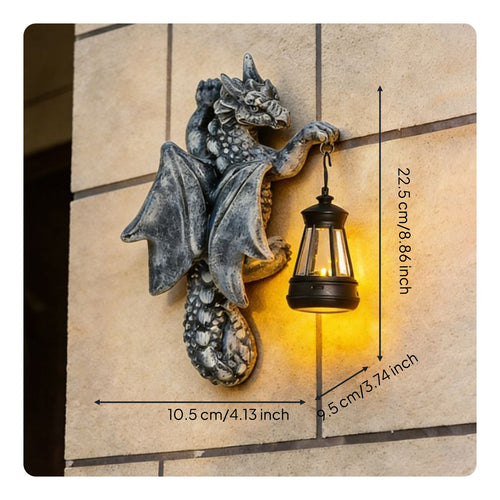 Wall Hanging Dragon Lantern Decorative Lighting Dragon Wall Lamp for Courtyard