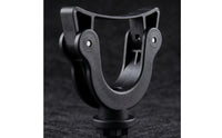 2 Pieces Watercraft Paddle Holder Rigid Paddle Holder with Mounting Base Low-Profile Accessory for Kayakers, Anglers