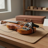 Clamp-on Violin Pickup Silver Hardware Wood Contact Violin Pickup Black
