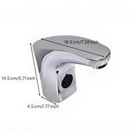 Touchless Bathroom Faucet, Motion Sensor, Metallic Finish