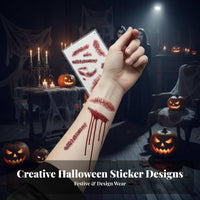 Waterproof Fake Wound Sticker authenticistic Design Fake Wound Decal three-dimensional Effect Special Effects Makeup Skingentle for practical jokesters, actors, Stage Performances