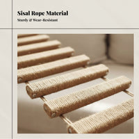 Cat Climbing Rope Ladder, Multi-Purpose Bridge, Suspended Scratcher for Cat Enclosure, Shelf Connector