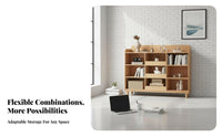 Floor-Standing configurable Cube Shelf flexible Combination configurable Cube Organizer minimalist design shelf unit Easy to Assemble for Students, Children, Parents, Study Room, Bedroom, Playroom, fromice