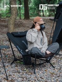 ShineTrip Outdoor Reclining Camping Folding Chair, Lightweight and Portable