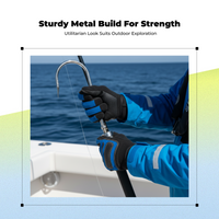 Telescopic stainless steel fishing gaff