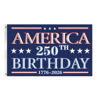 1776-2026 Commemorative Flag Material American 250th Anniversary Flag Vivid Colors American 250th Anniversary Banner for Outdoor, Yard, Porch