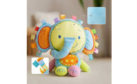 Stuffed Toy with Tabs Soft Stuffed Elephant Toy Floppy for Indoor Play
