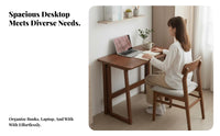 No-Assembly Folding Desk Portable Foldable Desk Minimalist Design for Dorm Room