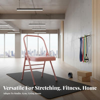 Foldable Iyengar Mind-Body Practice Chair Multi-Purpose Mind-Body Practice Auxiliary Chair With Support Fitness Equipment Portable for Seniors, Home Gym