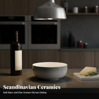Minimalist Ceramic Dinnerware Set, Underglaze Color Bowls & Plates, New 2025, Household Tableware, Microwave Wholesale