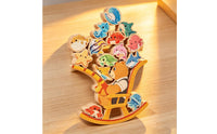 Wooden Fishing Stacking Toy Parent-Child Interaction Wooden Balance Stacking Toy Educational for Preschoolers