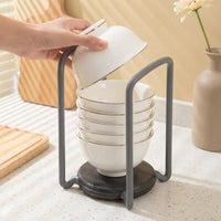 Dish Rack and Sink Drainer with Draining Board Plate Organizer for Kitchen Counter, Space Saving Dish Drainer Unit