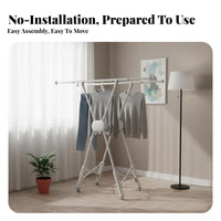 X-Frame Foldable Drying Rack Easy Storage Clothes Airer Indoor/awaydoor Use