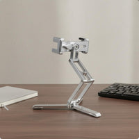 Folding Phone Tripod Multi-Function Phone Clip Tripod Adjustable Angle Mobile Accessory for Video Filming