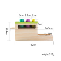 Wooden Sensory Toy Educational Educational Toy Smooth Fine Motor for Toddlers, Daycare
