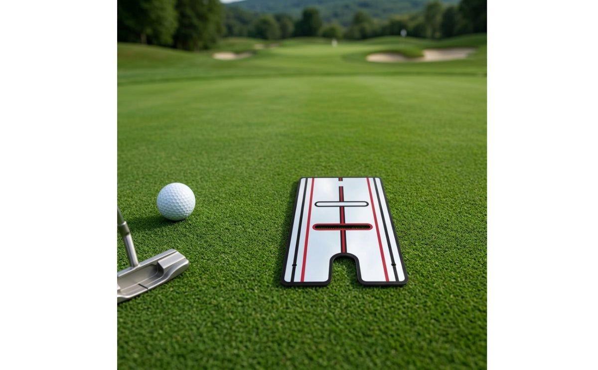 Accurate Putting Alignment Mirror Acrylic Golf Putting Mirror Portable Alignment Training Aid Shatterproof for Golfers, Beginners, Home