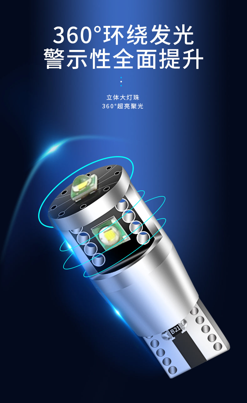 适用于宝马迷你MINI COOPER F55 F56 R55 R56 R60解码LED示宽灯泡