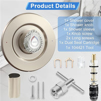 Shower Trim Kit Compatible with Moen T470 Chateau Series with Replacement Core and Removal Tool