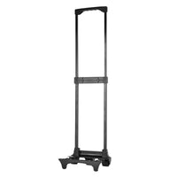 External Two-Section Black Iron Trolley Handle with Wheels for Speaker Box