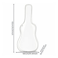 Electric Guitar Cover Clear Guitar Cover with Reinforced Edges Transparent Storage Bag for Guitarists