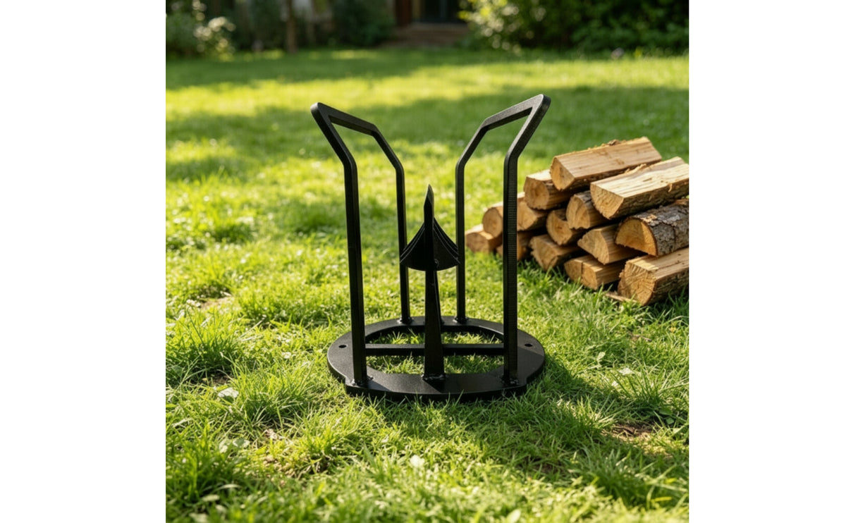 Open-Frame Manual Wood Splitter Portable Firewood Splitter Effective Tool Heavy-Duty for Campers, Camping