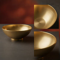 Gua Sha Bowl Golden Brass Bowl Basin Polished Compact for Spa Therapists, Body Scraping, Massage Treatment